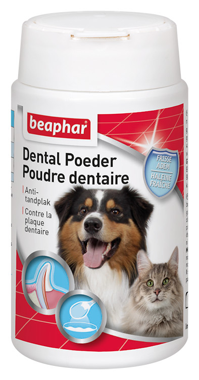 Afbeelding van 2x 75 g Beaphar Dental Poeder voor hond en kat