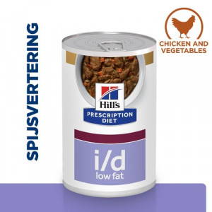 Afbeelding Hill's Prescription I/D (i/d) Low Fat Digestive Care Stew hond 354 g blik 12 x 354 gr door Brekz.nl