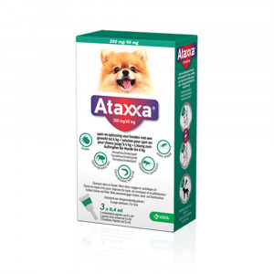 Ataxxa 200 mg/40 mg spot-on hond (tot 4 kg) 3 pipetten