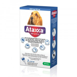 Ataxxa 2000 mg/400 mg spot-on hond (vanaf 25 kg) 2 x 3 pipetten