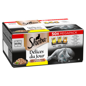 Sheba D?lices du Jour Gevogelte Selectie in saus (50g) 18 x 50 g