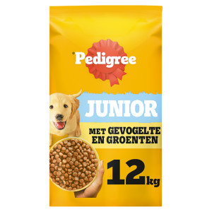 Pedigree Junior met gevogelte en groenten hondenvoer 2 x 12 kg