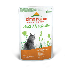 Almo Nature Anti Hairball met kip natvoer kat (70 g) 60 x 70 g