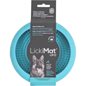 Lickimat likmat UFO turquoise voor de hond (18×3 cm) Per stuk afbeelding