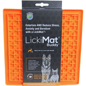 Lickimat likmat Buddy oranje voor de hond (20 cm) Per stuk afbeelding