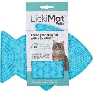 Lickimat likmat Felix turquoise voor de kat (22 cm) Per stuk afbeelding