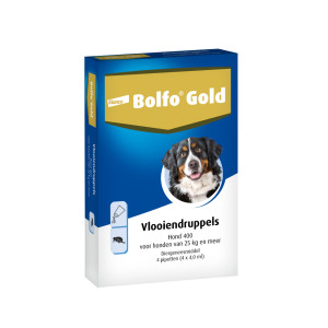 Bolfo Gold 400 hond vlooiendruppels 3 x 4 pipetten