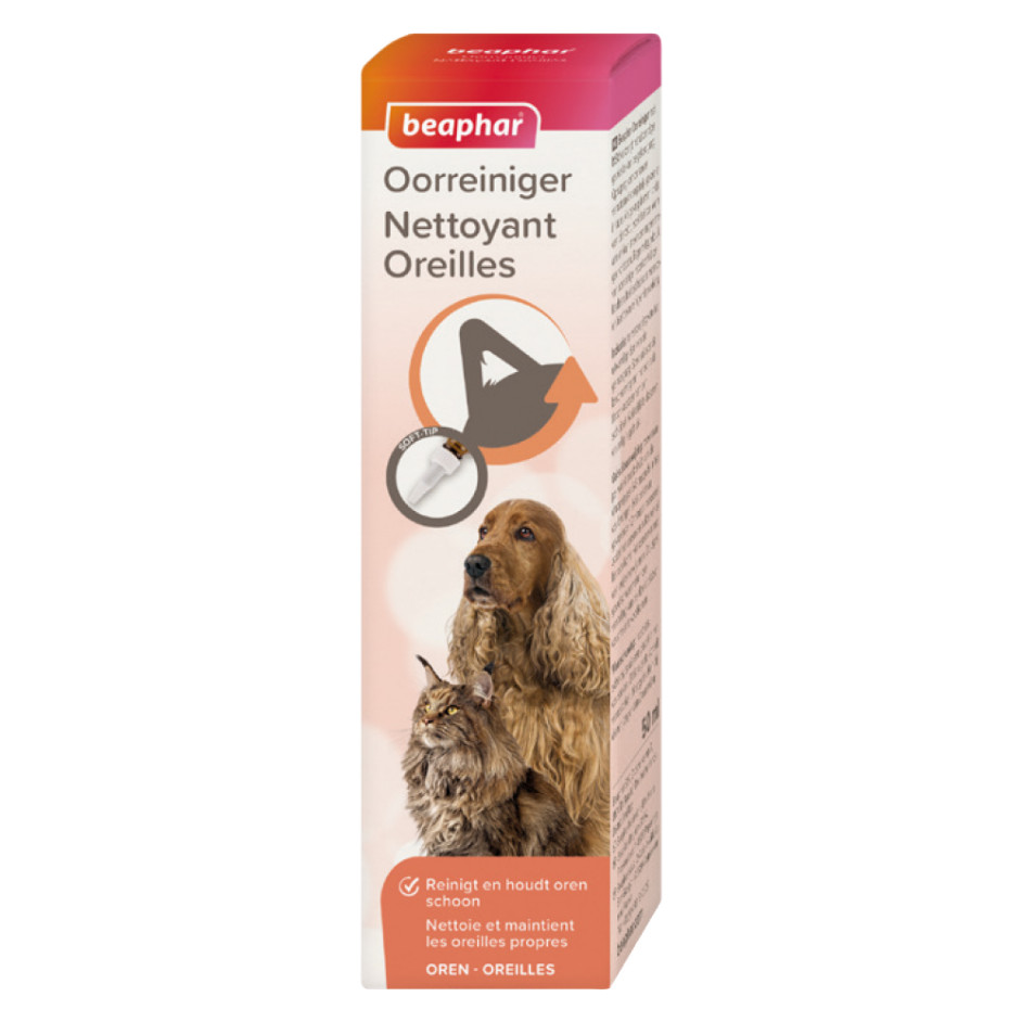 Afbeelding van 2x50ml Beaphar oorreiniger hond en kat