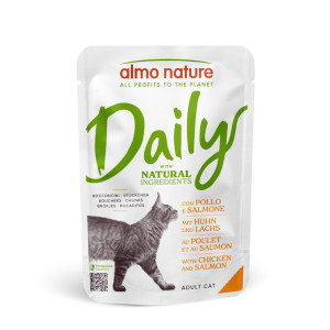 Almo Nature Daily met kip en zalm natvoer kat (70 g) 30 x 70 g