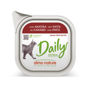 Almo Nature Daily met eend natvoer kat (100 g) 64 x 100 g