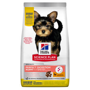 Hill&apos;s Perfect Digestion Puppy Small & Mini met kip en bruine rijst hondenvoer 2 x 6 kg