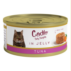 Cadilo Daily Delights - tonijn in gelei - natvoer kat (70 g) 1 verpakking (6 x 70g)