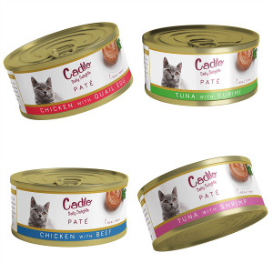 Cadilo Daily Delights - paté smakenmix - natvoer kat (12 x 70 g) 1 verpakking (12 x 70g)