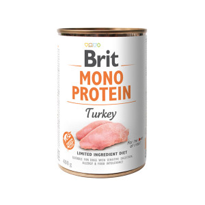 Brit Mono Protein kalkoen natvoer hond 6 x 400 g