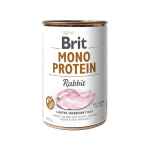 Brit Mono Protein konijn natvoer hond 6 x 400 g