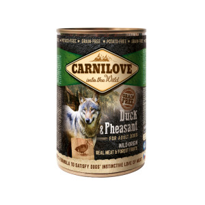 Carnilove eend & fazant natvoer hond (blik) 12 x 400 g