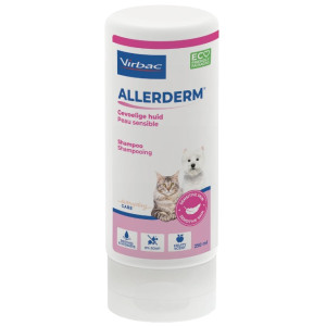 Virbac Allerderm shampoo gevoelige huid voor hond en kat 3 x 250 ml