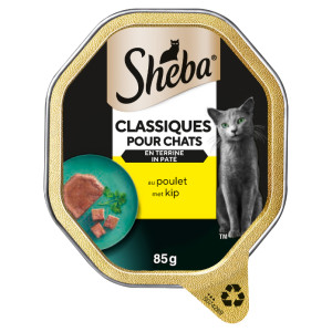 Sheba Classics pat? met kip natvoer kat (kuipjes 85 g) Per 44 (44 x 85 g)