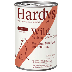 Hardys Pure hert natvoer hond 24 x 400 g