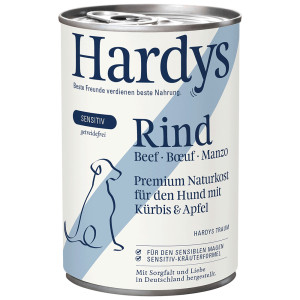 Hardys Sensitiv rund met pompoen en appel natvoer hond 24 x 800 g