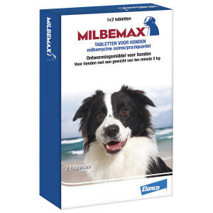 Milbemax ontwormingstabletten hond vanaf 5 kg 48 tabletten