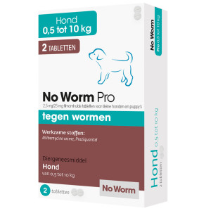 No Worm Pro Kleine Hond & Puppy 16 tabletten