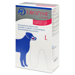 Orozyme enzymatische kauwstrips L voor de hond 3 x 141 g