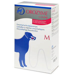 Orozyme enzymatische kauwstrips M voor de hond 3 x 141 g