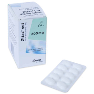 Zitac Vet 200 mg - hond 11 tot 60 kg (10 x 10 tabletten) Per 2