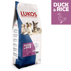 Lukos Adult met eend - premium hondenvoer 2 x 12 kg