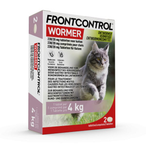 Frontcontrol Wormer ontwormingstablet kat 3 x 2 tabletten