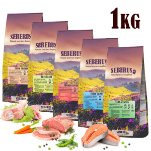 Seberus hondenvoer probeerpakket 5 x 1 kg (alle smaken)