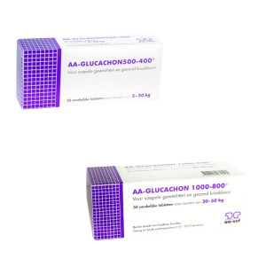 AA Glucachon voedingssupplement hond 2 x 30 tabletten (5-30 kg)