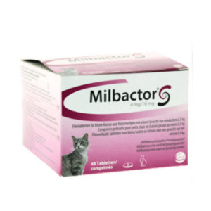 Milbeguard (Milbactor) Duo ontworming kat/kitten (0,5 - 2 kg) 48 tabletten