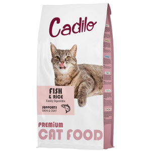 Cadilo Adult met vis en rijst - premium kattenvoer 2 x 7 kg