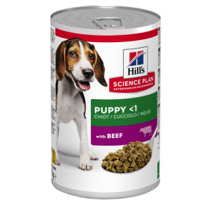 Hill&apos;s Puppy nat hondenvoer met rund blik 2 trays (24 x 370 g)