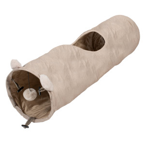 Duvoplus - Kat - Speeltunnel Cozette 25x25x90cm Beige - 1 st